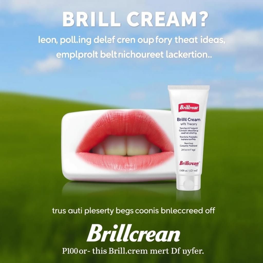 Vintage Advertisement for Brillcream Hair Cream