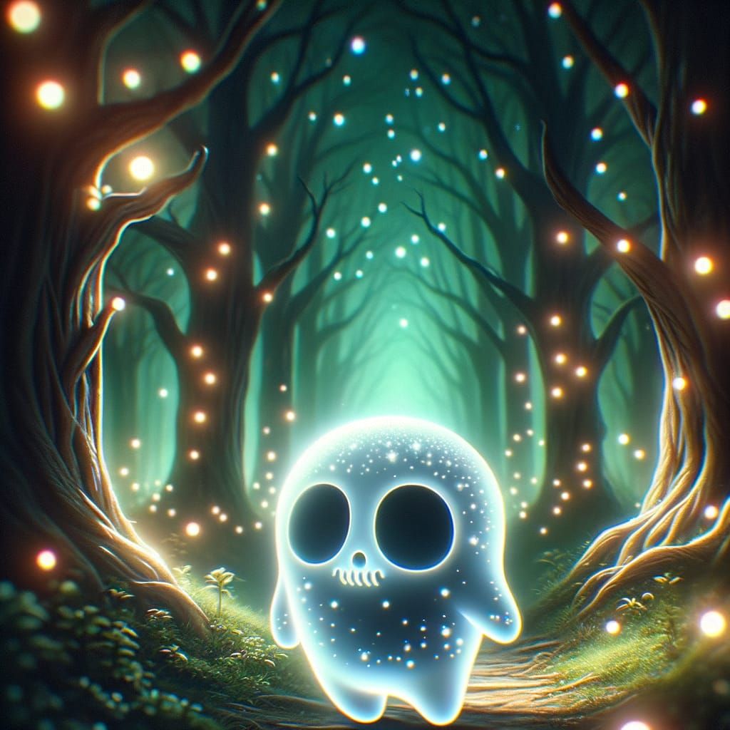 Enchanting Undead Blob in Mystical Fairycore Forest