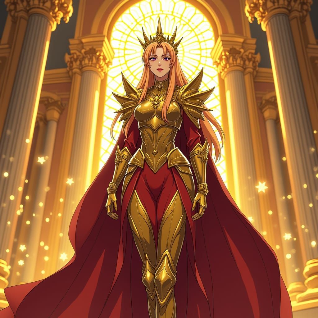 Golden Queen in a Resplendent Kingdom: Anime Style