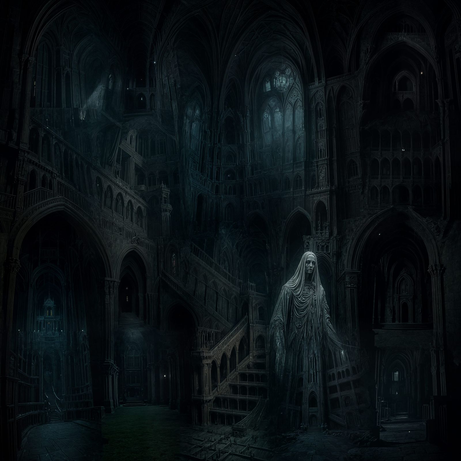 Horrific Ghostly Castle Interior