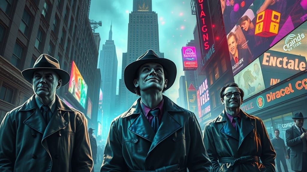 Psychedelic Prism Transforms a 1950s Cityscape