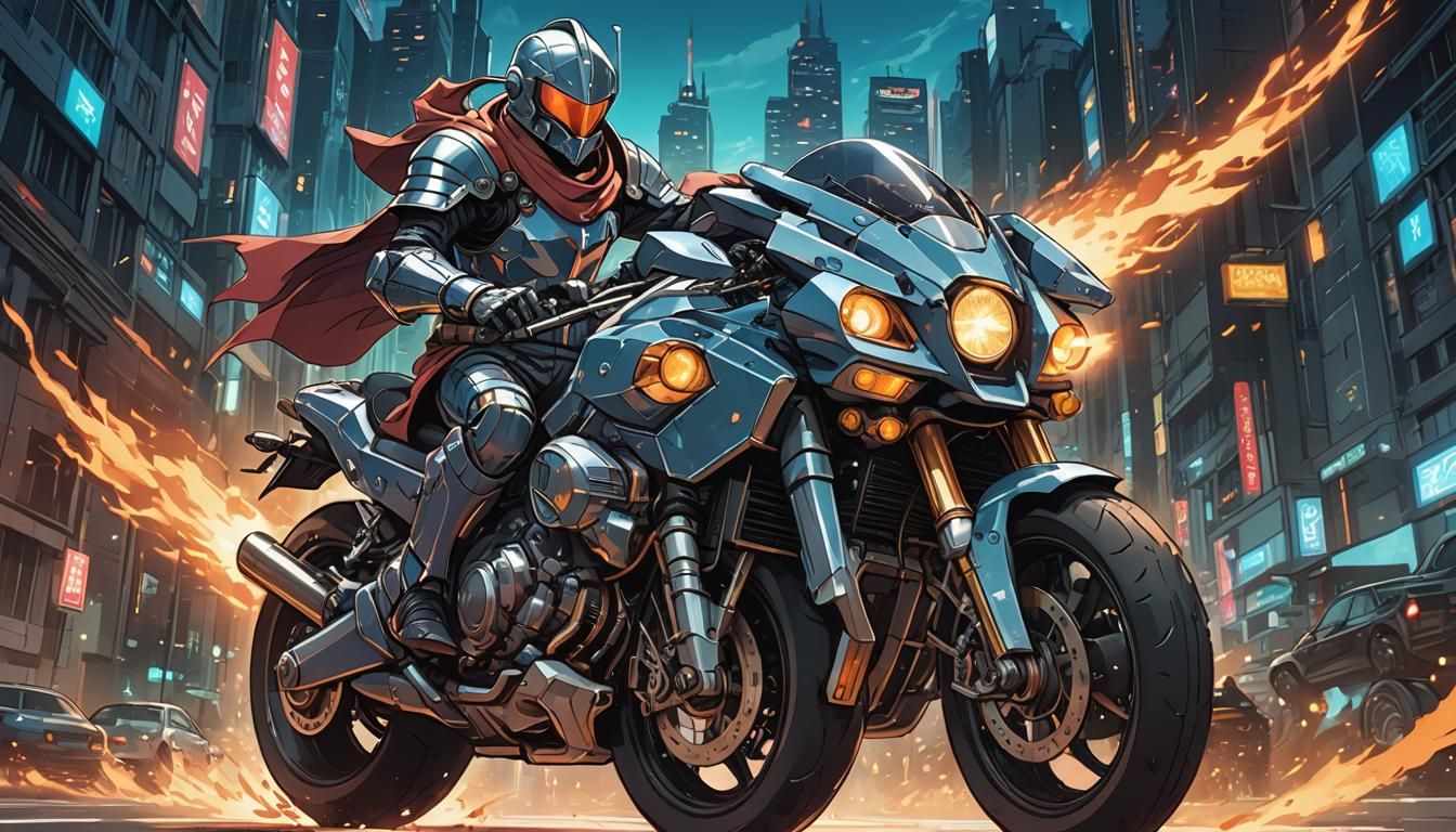 Ageless Knight and Wizard in Ghibli Anime Style