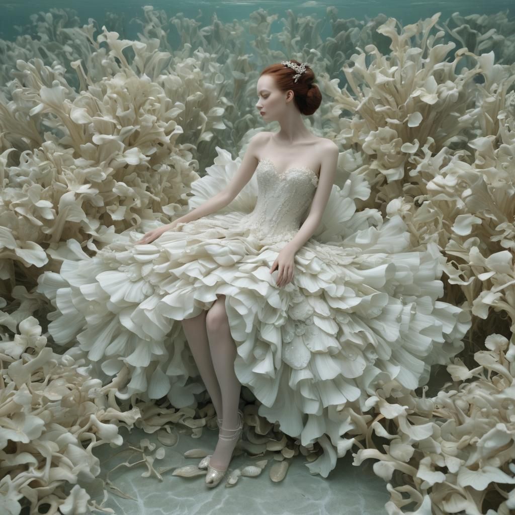 Surreal Underwater Wedding Scene