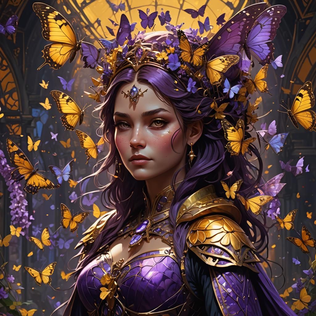Butterfly Queen: Dark Fantasy Concept Art