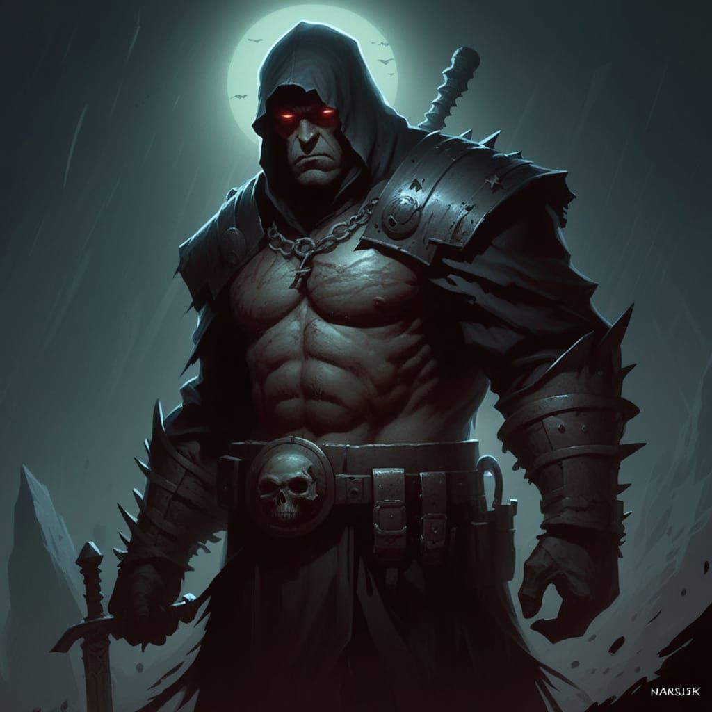 Grimdark Portrait in Gothic Style