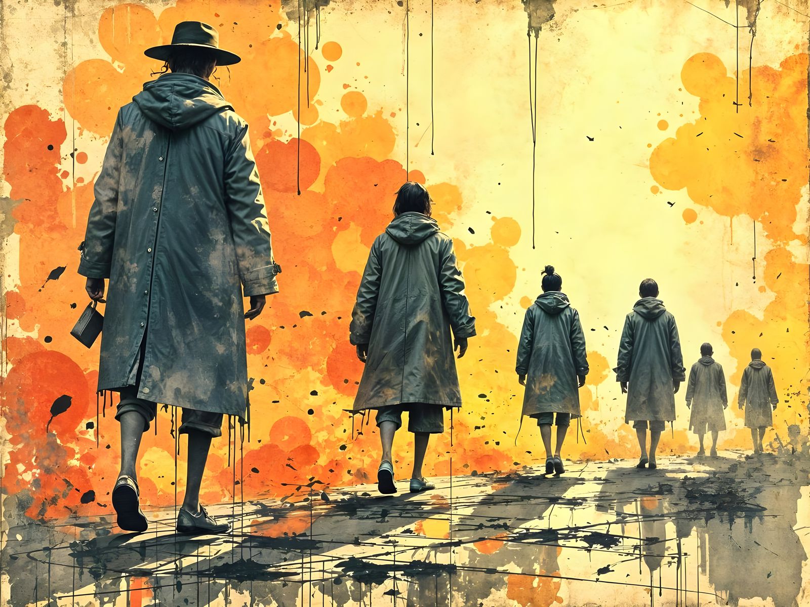 Asylum Patients in Banksy Warhol Style