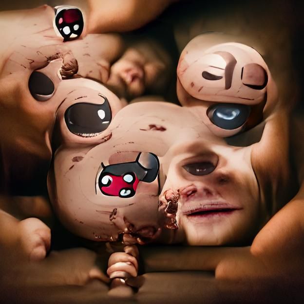 Binding of Isaac: Dark and Symbolic Game Art