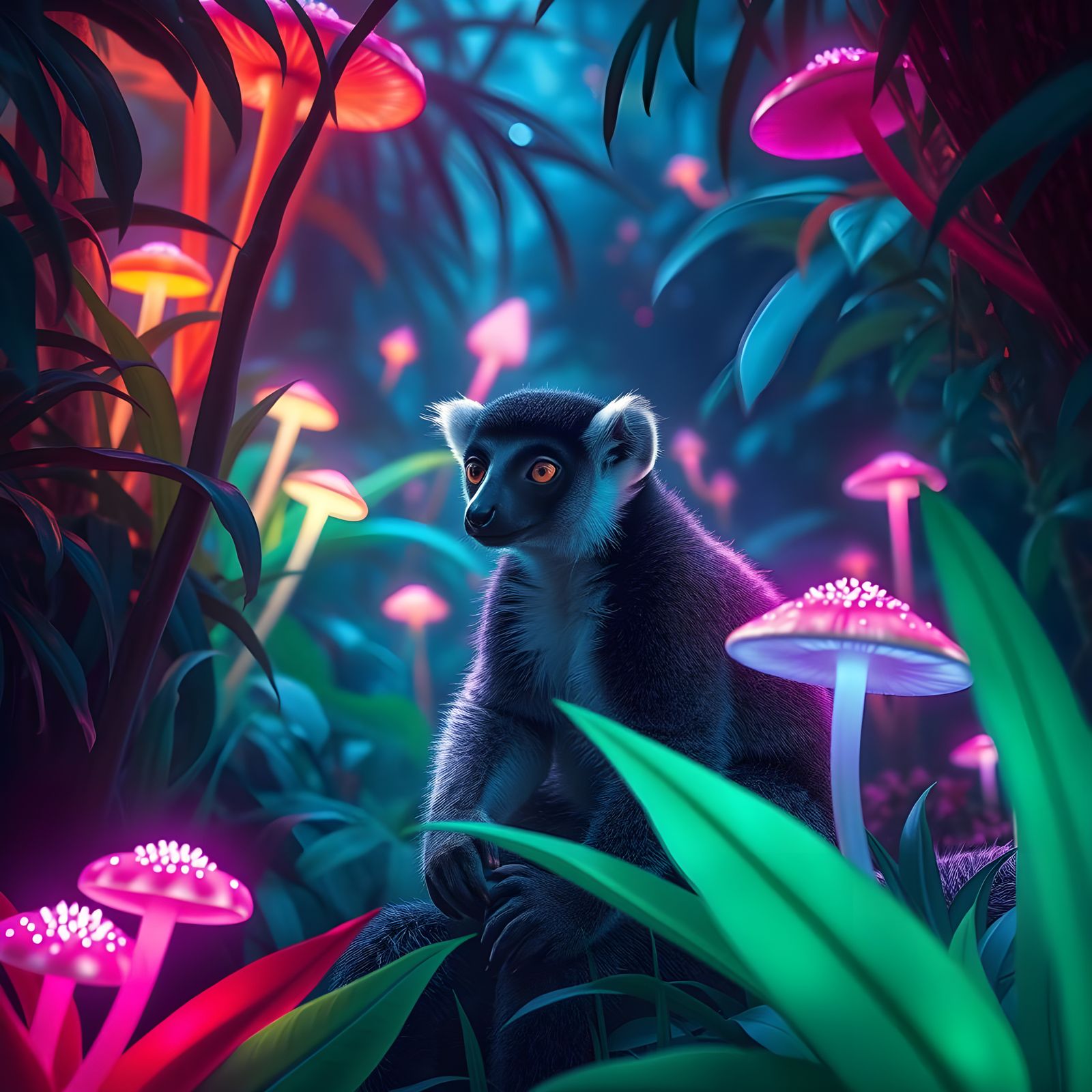 Glowing Lemur