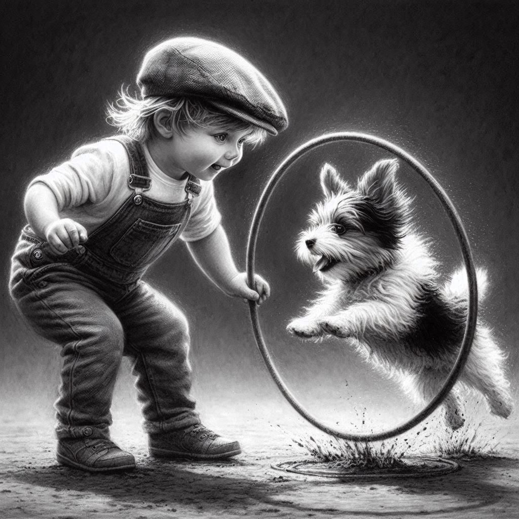 Classic Charcoal Drawing