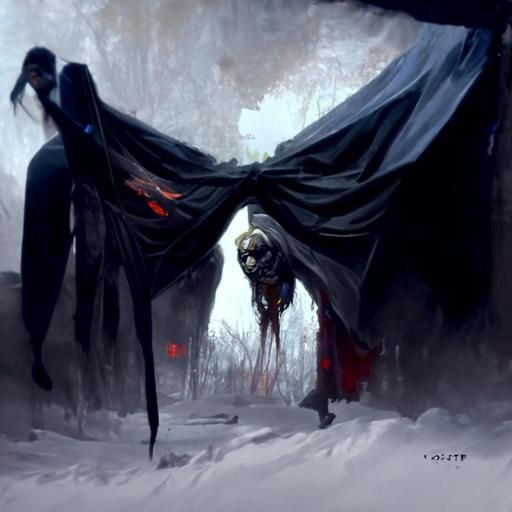 Sinister Women in Dark Fantasy Style