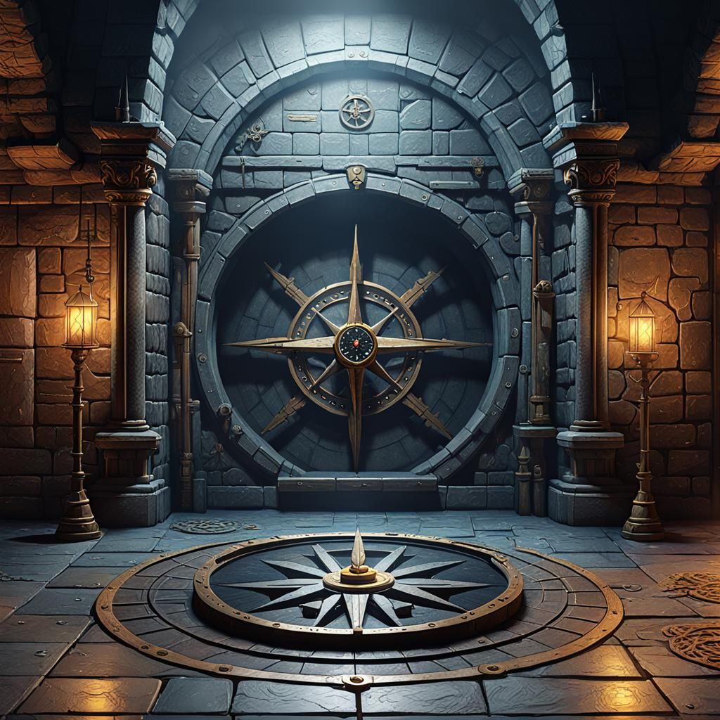 D&D Battle Map: Door to the North Dungeon