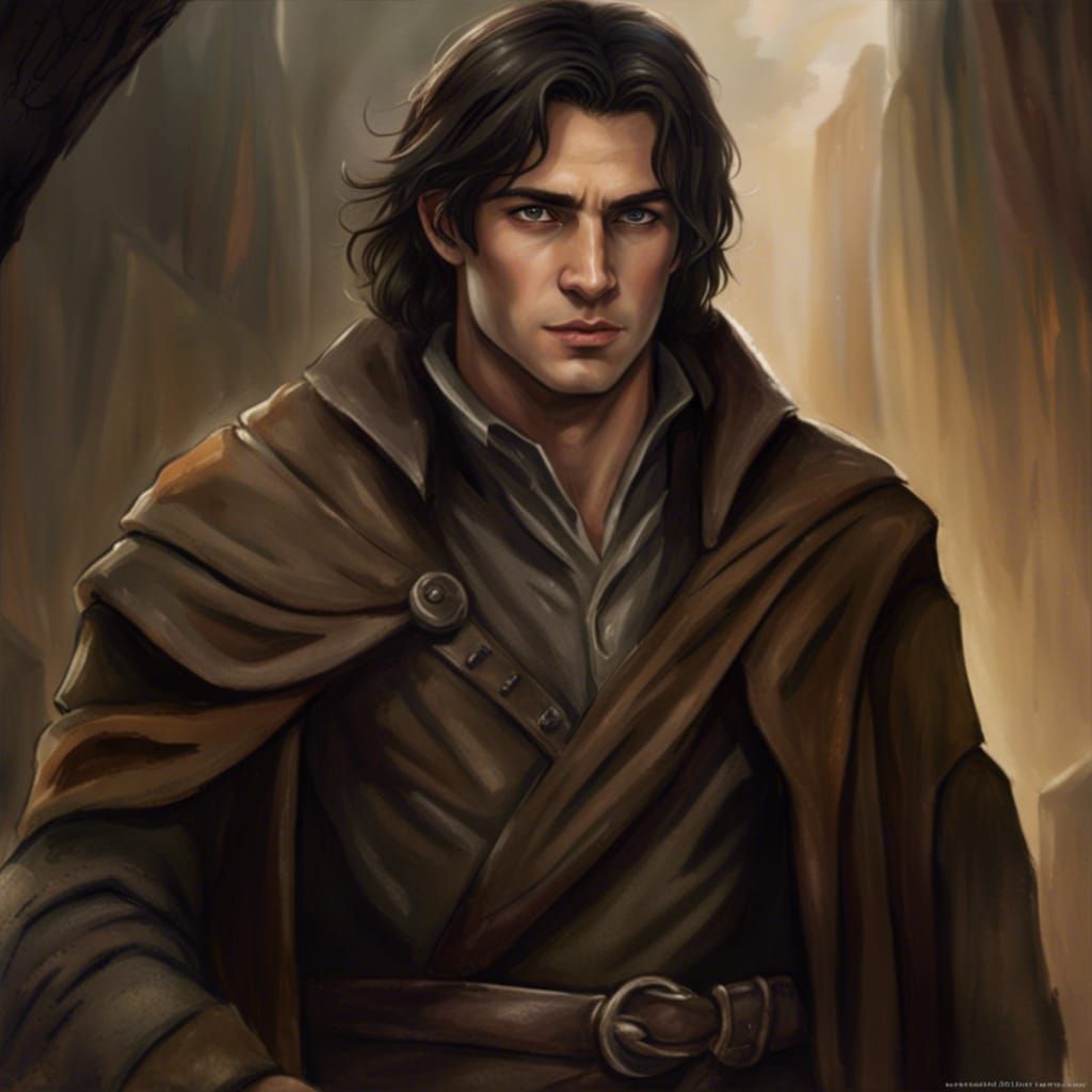 Gondorian Ranger Tending Wounded Companion: Matte Painting