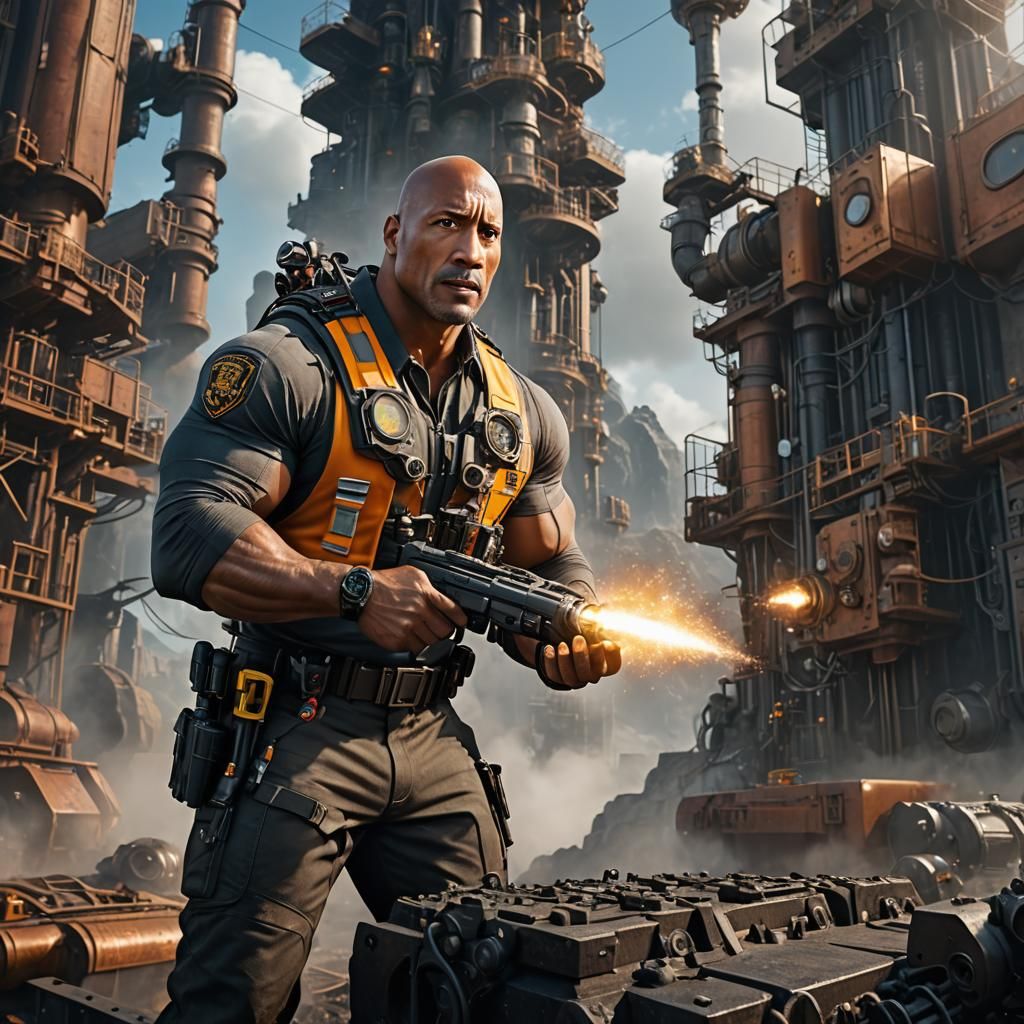 Dwayne Johnson as Engineer with Intellect Condenser