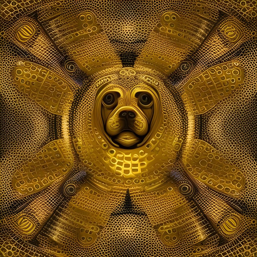 Golden Armored War Dog Concept Art