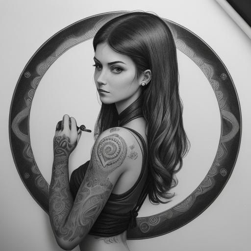 Vintage Tattoo Design of Adventure Warrior