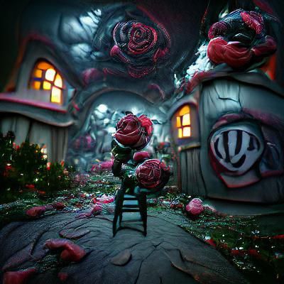 Sinister Rose Wonderland with 3D Shading