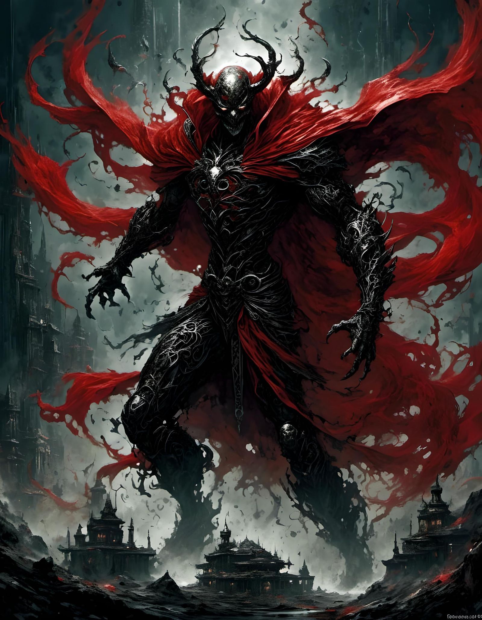 Spawn Antihero in Graphic Ink with Galaxy Haze