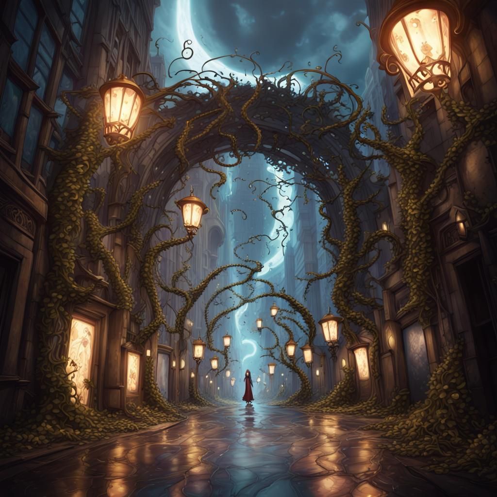 Mythic Portal Unleashes Faeries in City Street