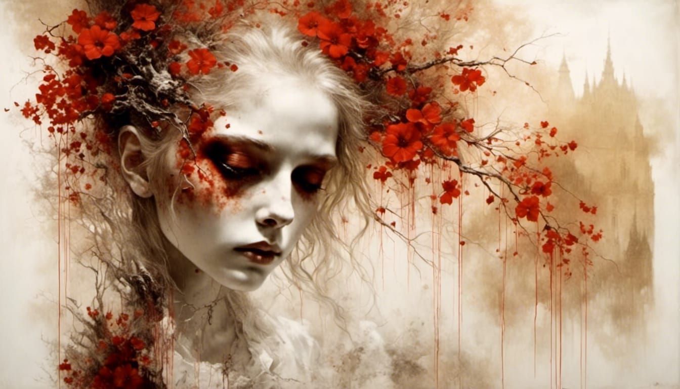 Sinister Girl and Ghost in Red Shades