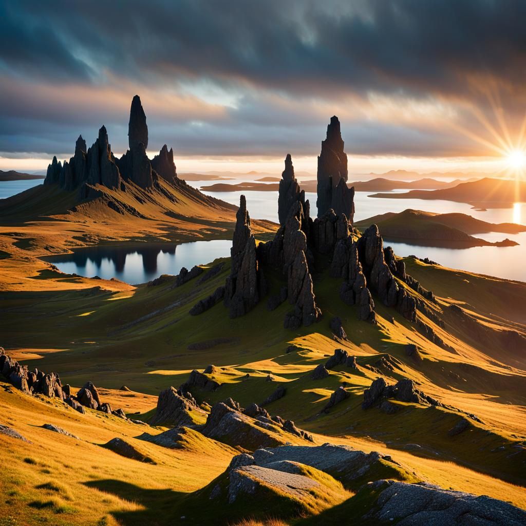Old Man of Storr at Sunrise: Landscape Photography