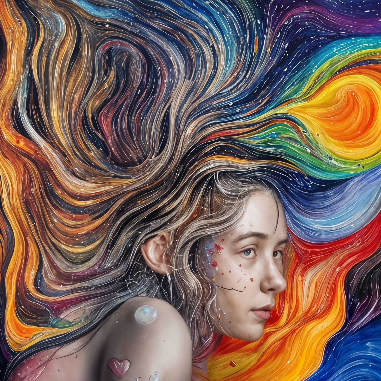 Surreal Spacetime Ripple with Fractal Technicolor Edge