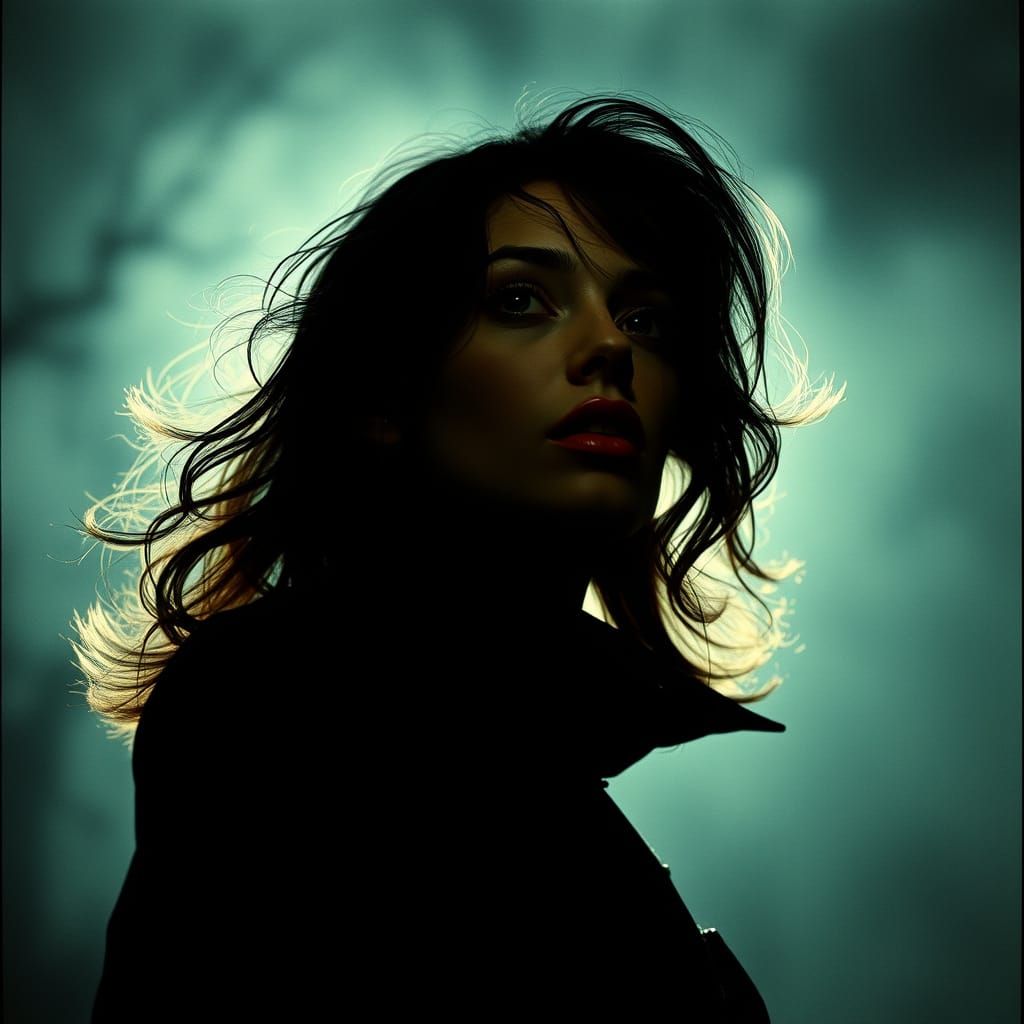 Cinematic Portrait of a Dark Sorceress