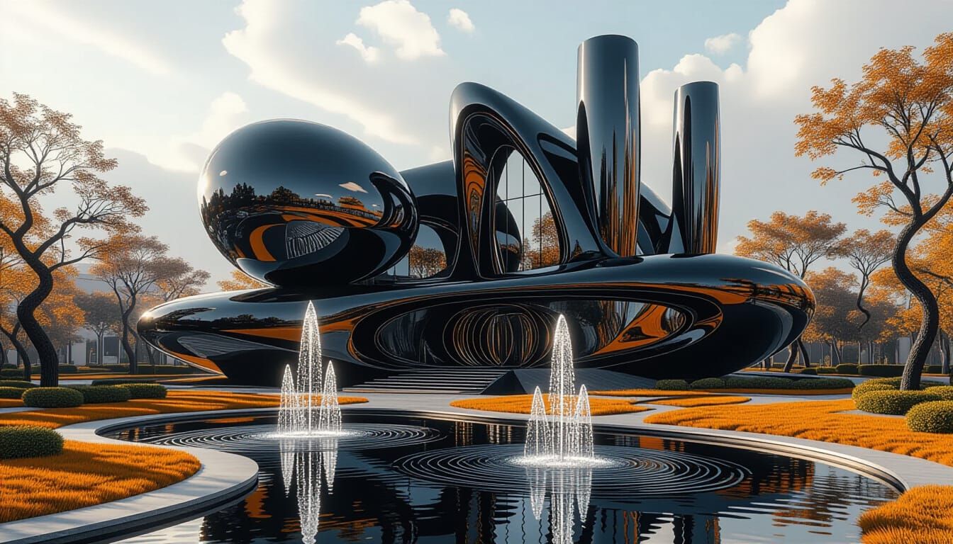 Futuristic Alien Mansion