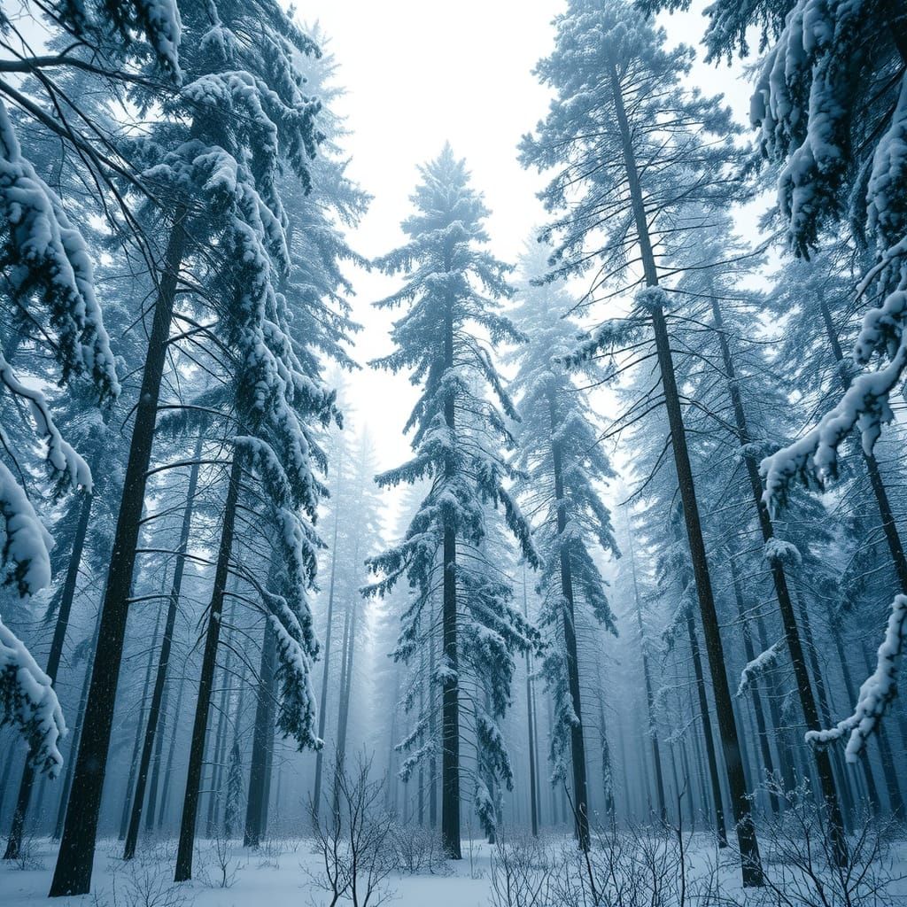 Surreal Winter Landscape in Photorealistic Style