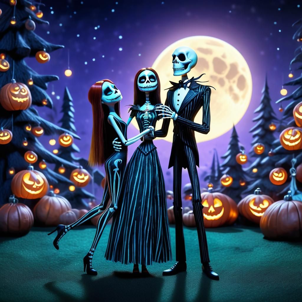 Jack and Sally's Nightmare Before Christmas Party