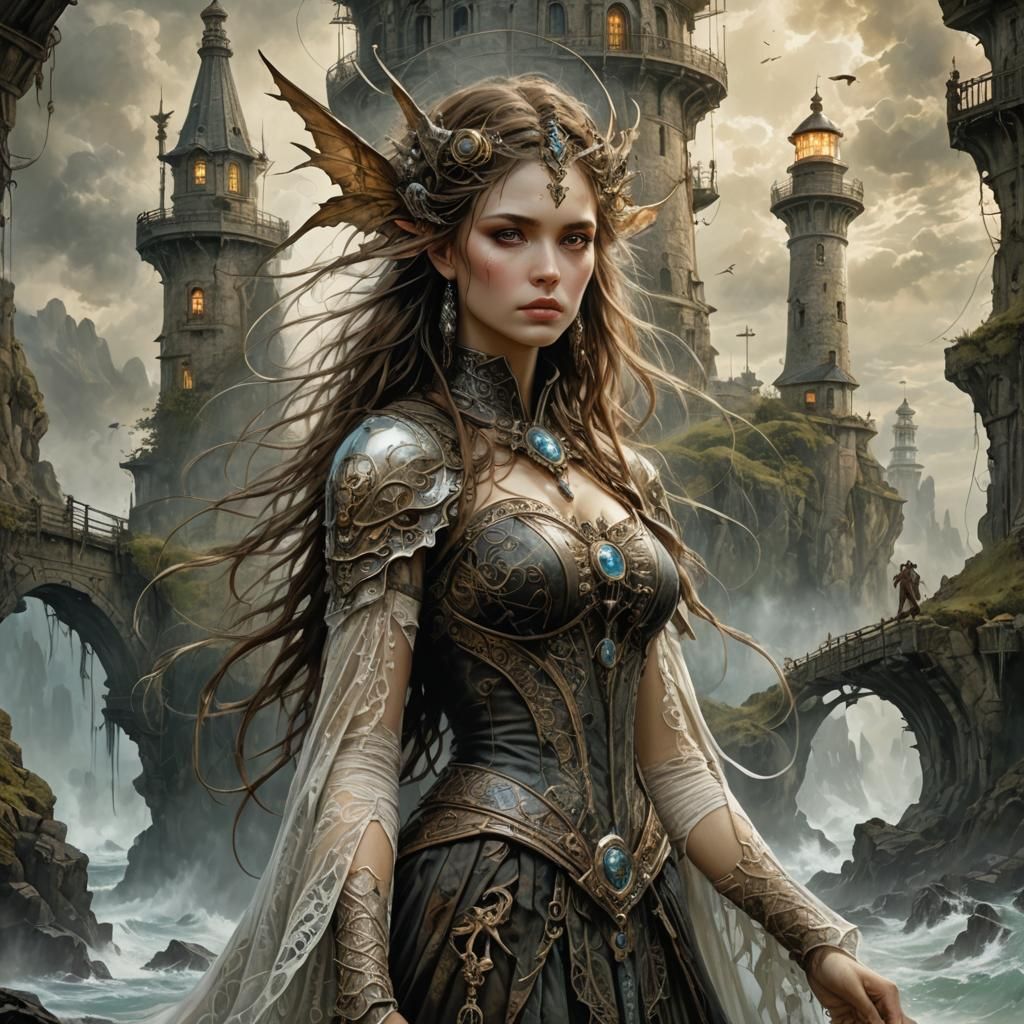 Magical Fae Creature in Cinematic HDR Style