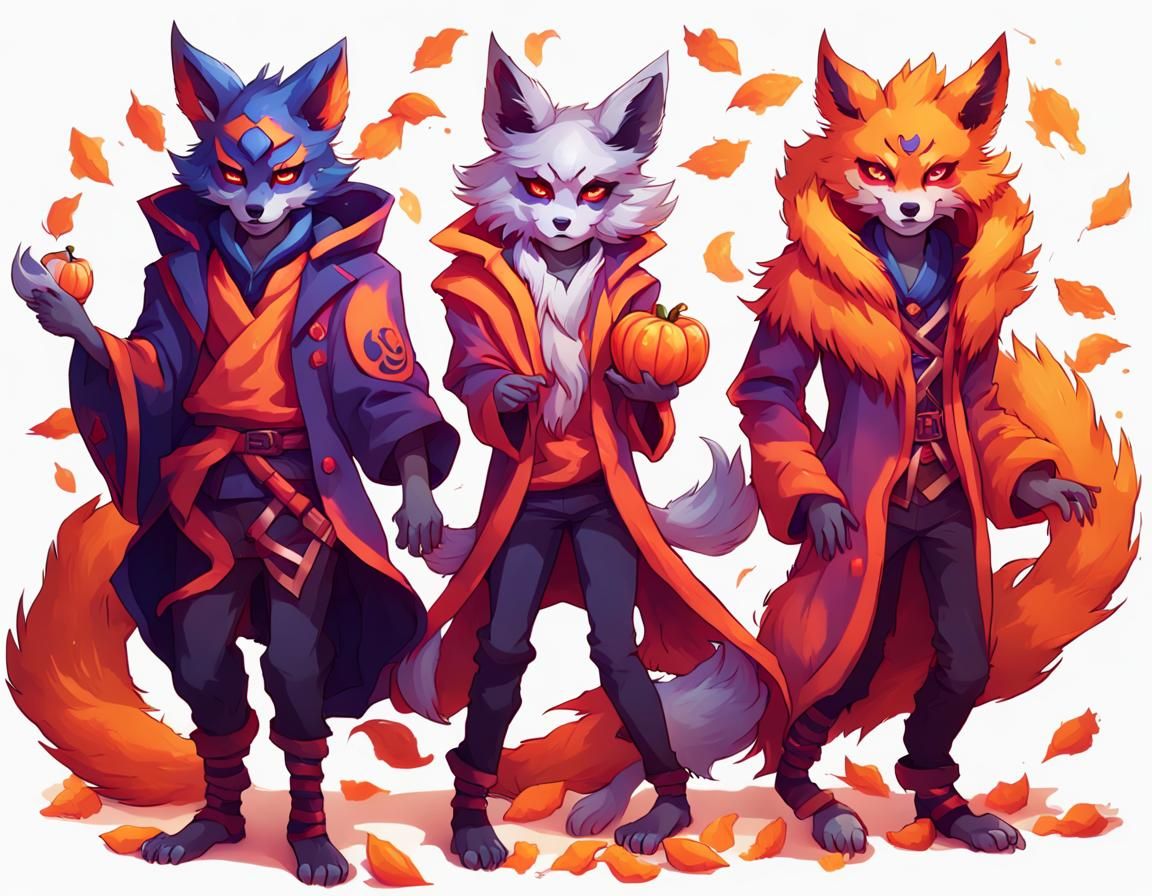 Kitsune, Lycan, and Nogitsune Halloween Celebration