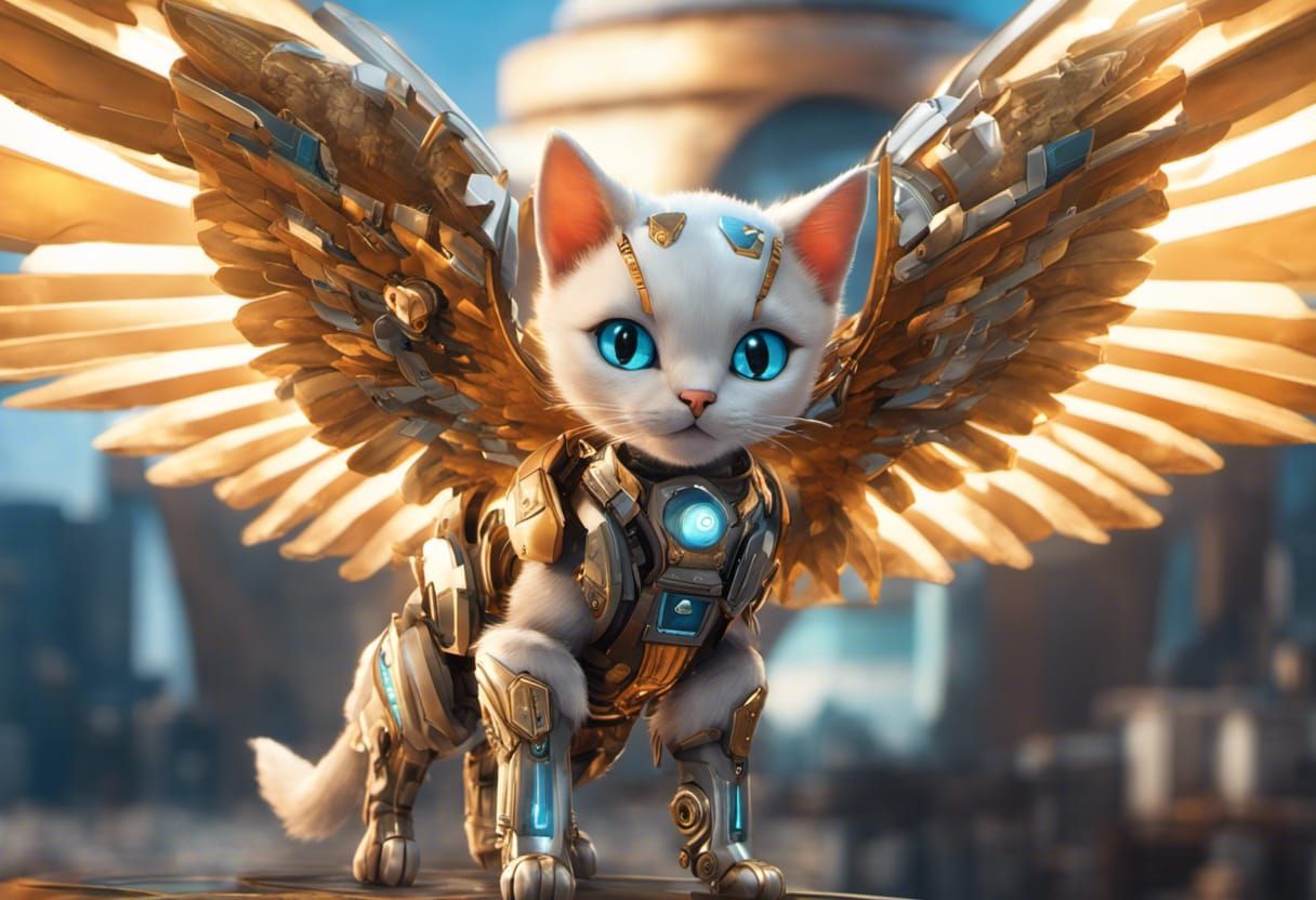 Eclipse the Android cat on her test flight