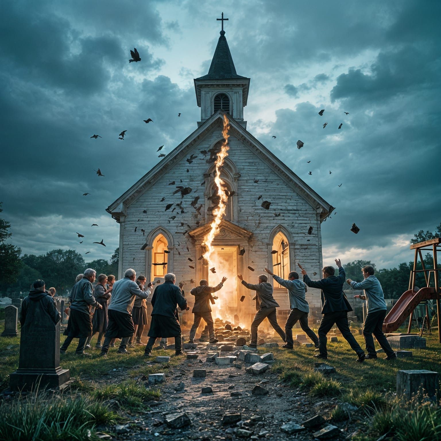 Church Splits Amidst Generational Conflict, Storm Brewing