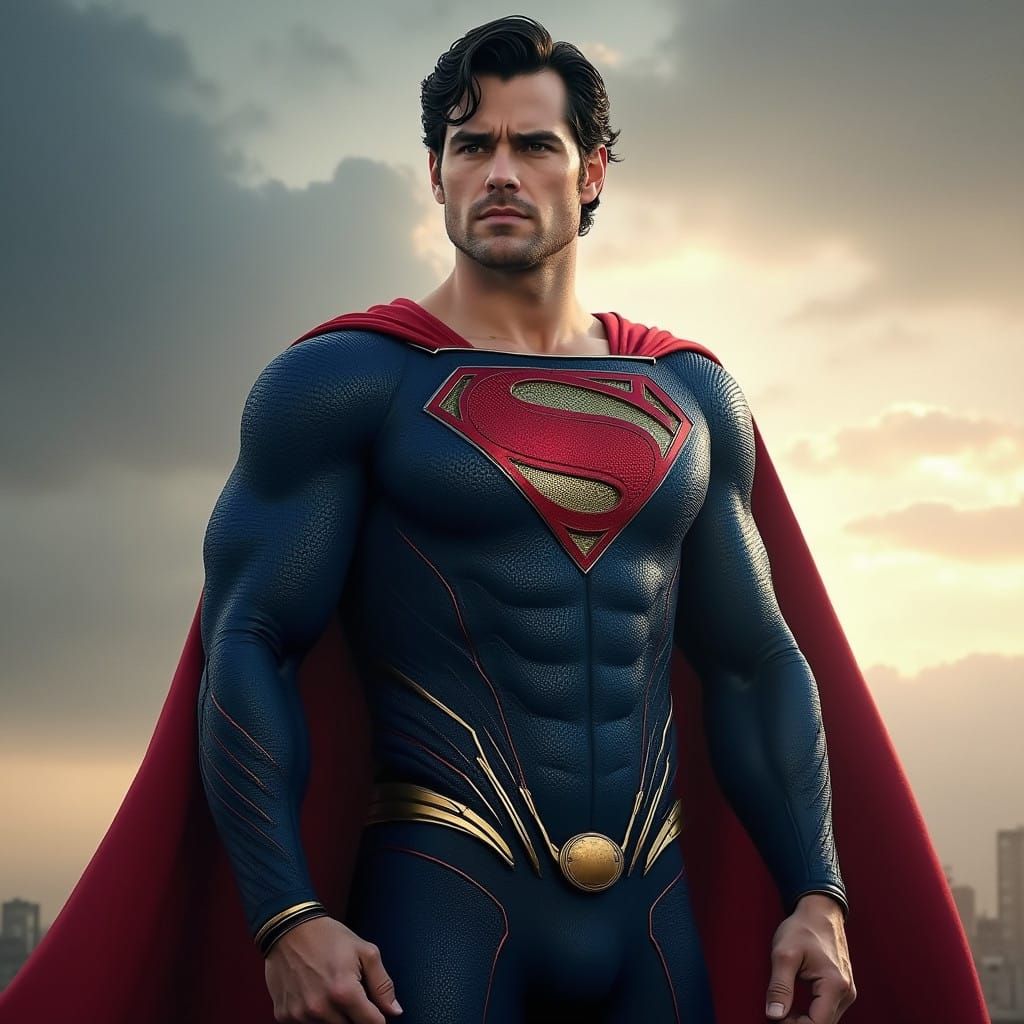 Henry Cavill as Iconic Superman Hero
