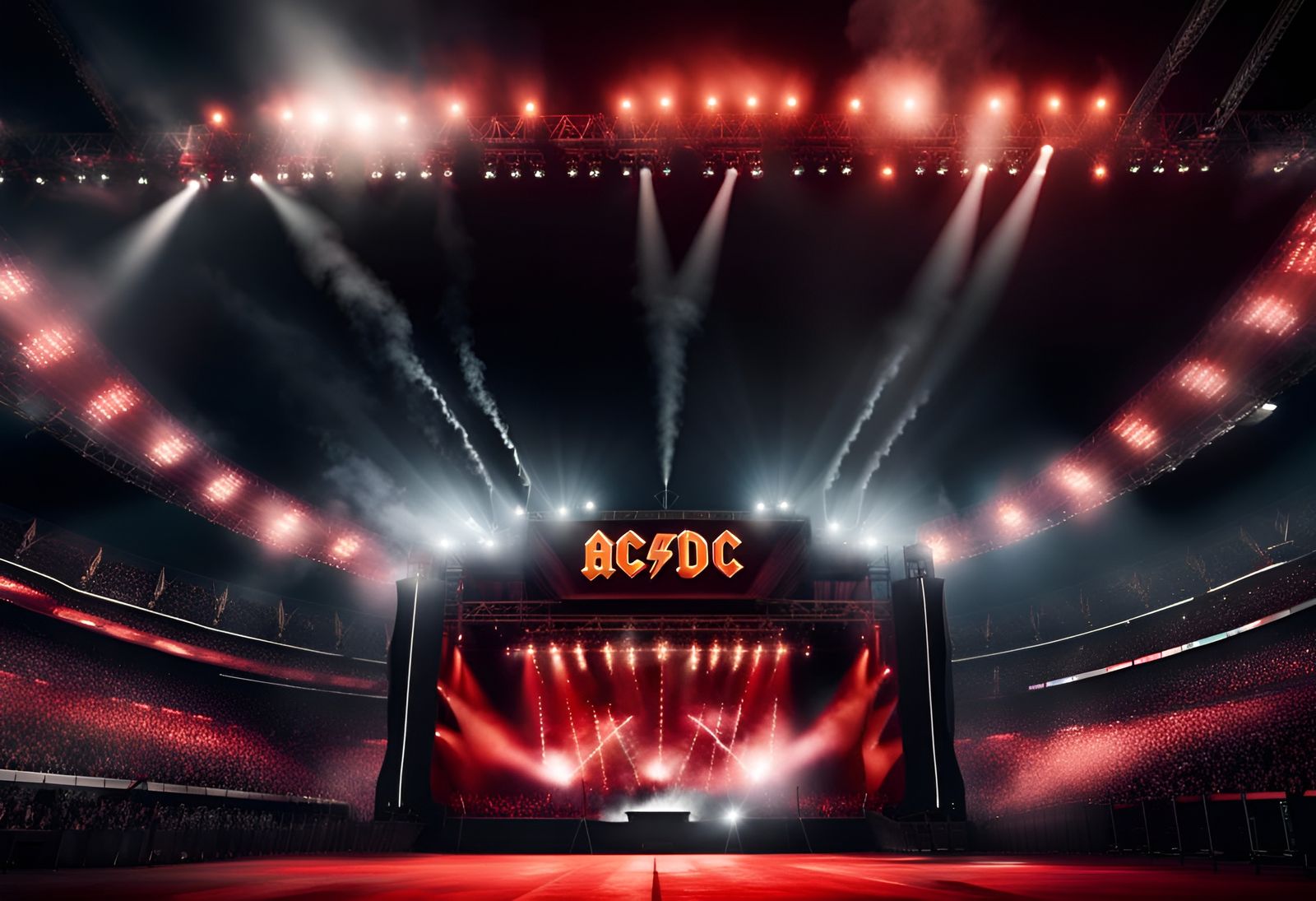 Electrifying AC/DC Concert Photography at Night
