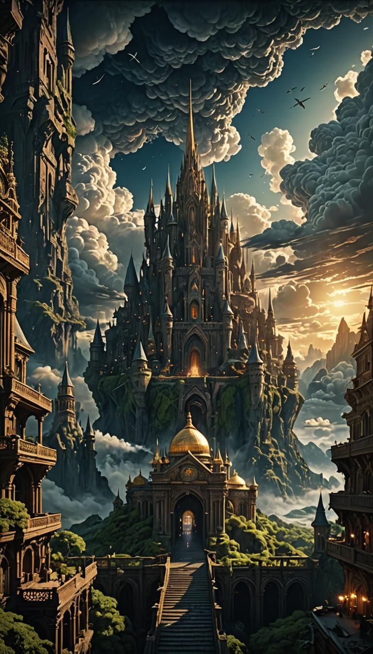 Epic Cinematic Heaven: Digital Matte Painting