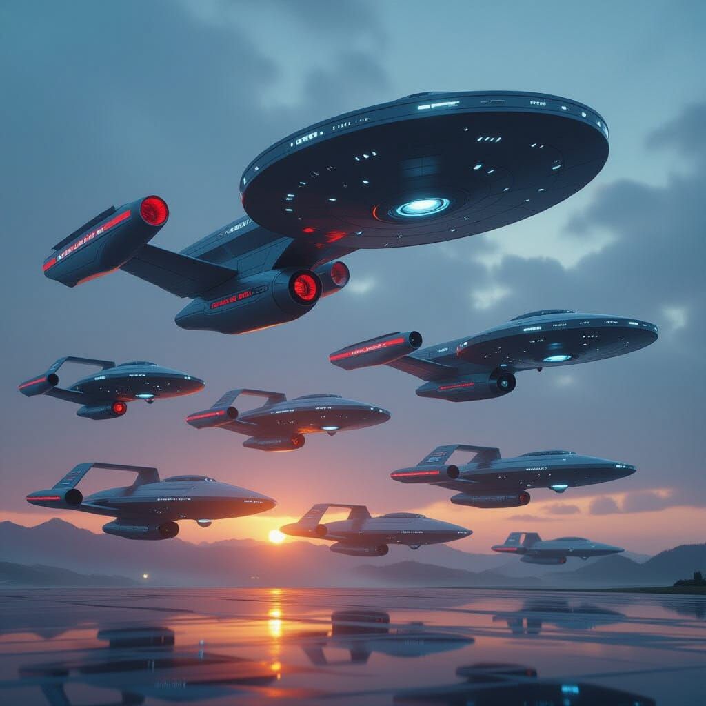 Starfleet Fleet Portrait of All Enterprise Starships