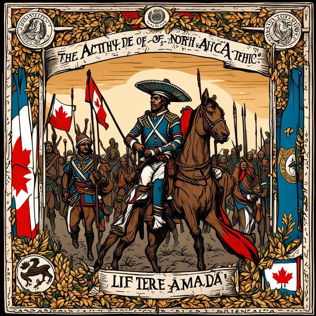 North American Anthems in Gouache Painting