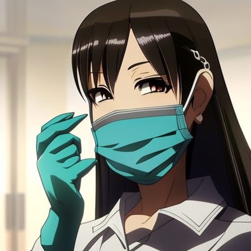 Scary Dentist in Anime Style, Manga Art