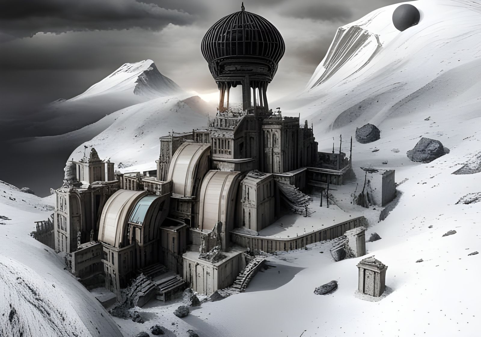 Dreamlike Alien Feast in Hyperrealistic Detail