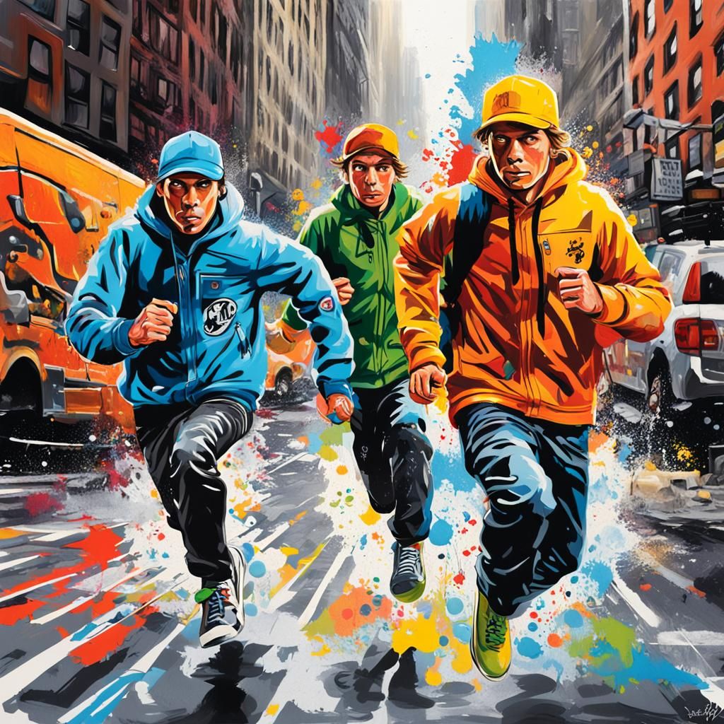 The Hardy Boys in New York Graffiti Art