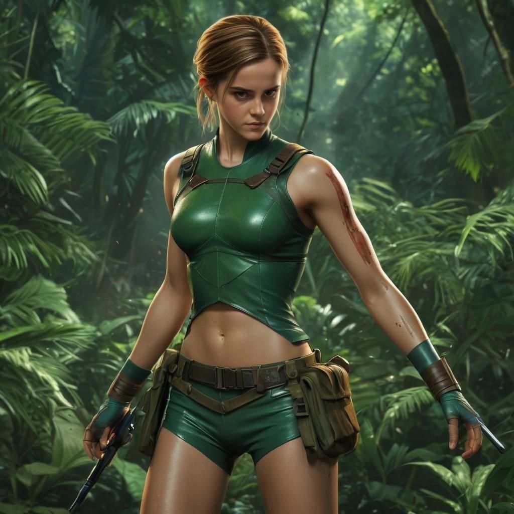 Radiant Emma Watson as a Defiant Character