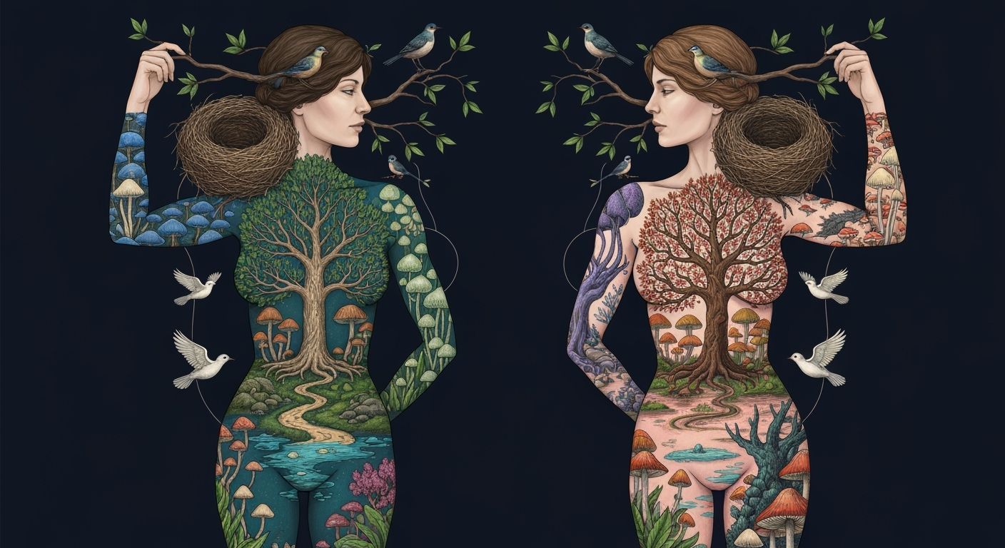 Cosmic Dance: Ethereal Mindscape with Fantasy Kingdom