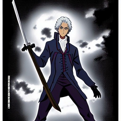 Dark Anime Thomas Jefferson Prepares for Battle