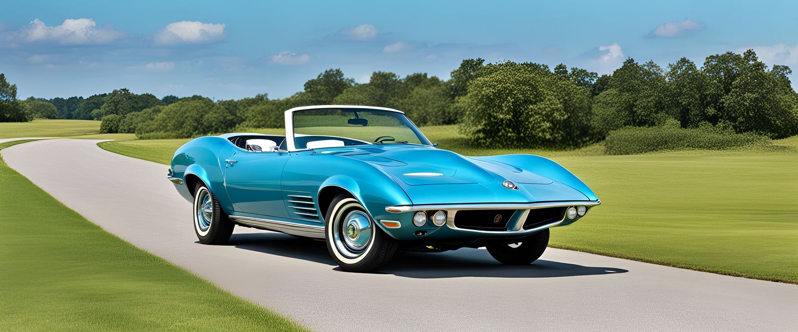 1968 Car with a Dolphin Nose Design