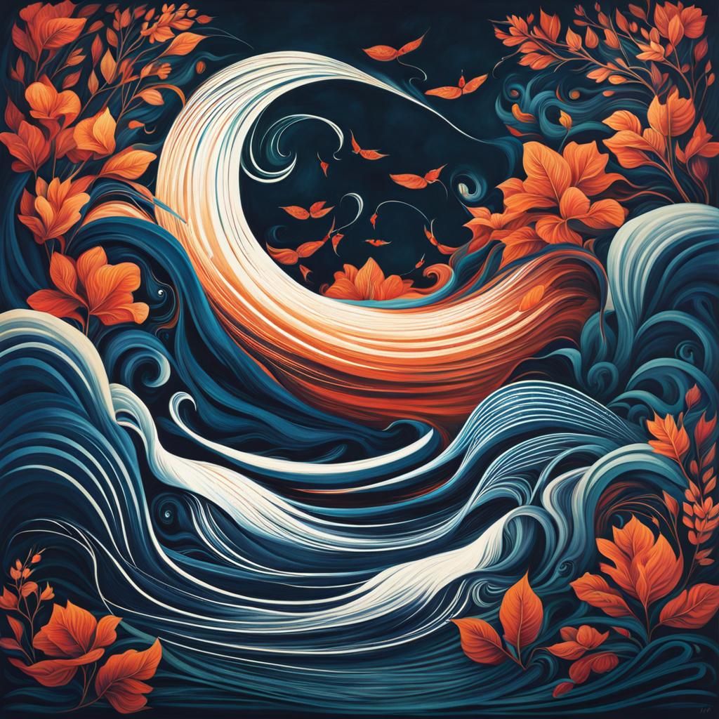 Abstract Water: Flowing in Shapeless State