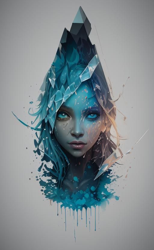 Hourglass Graffiti Art with Iridescent Sand