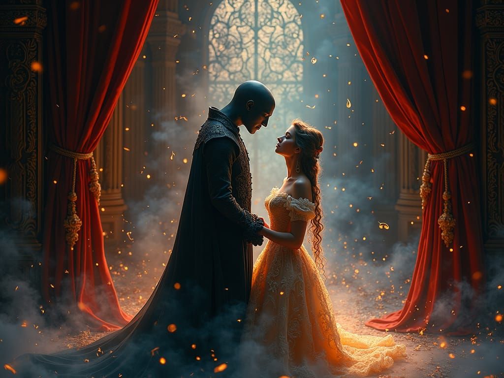 Phantom's Serenade in a Baroque Opera House