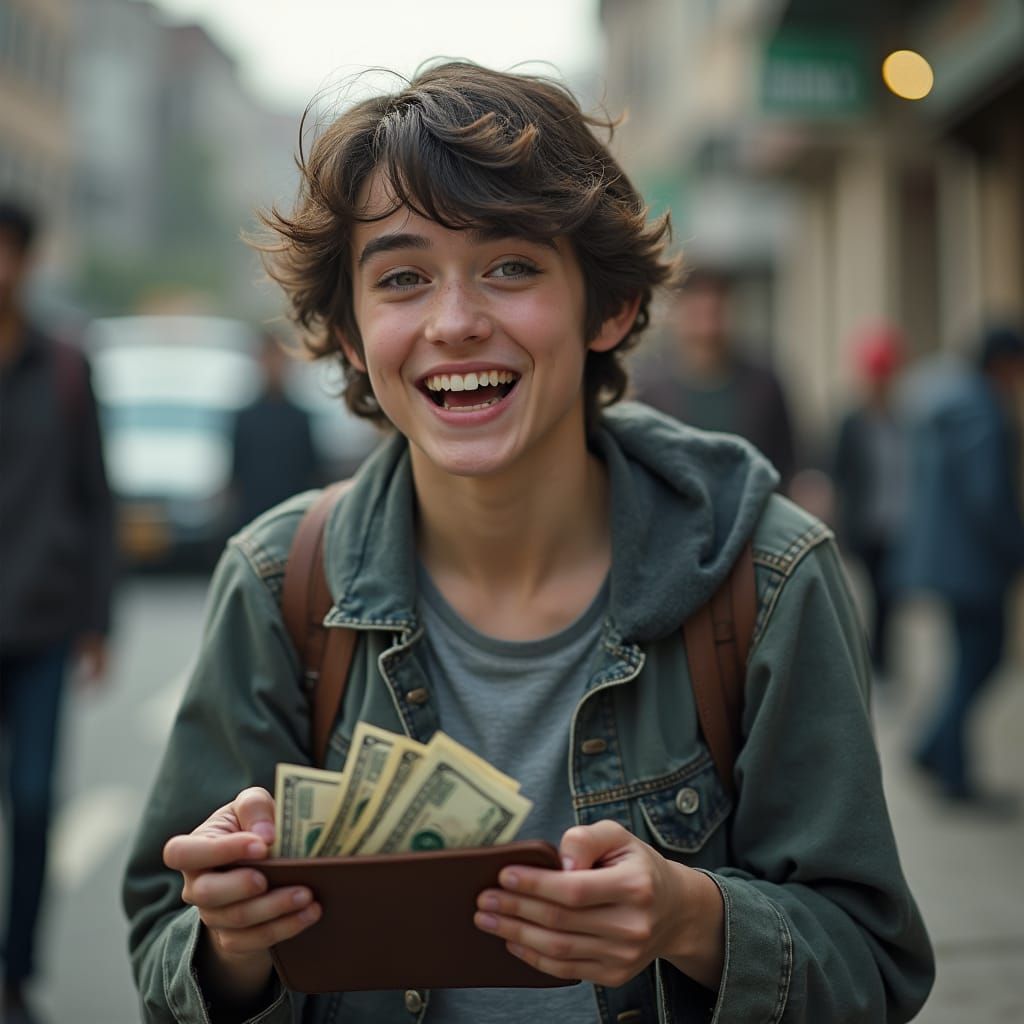 College Student Finds Cash: Realistic Social Commentary