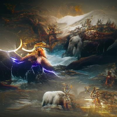 Detailed Norse Mythology Concept Art in 8K